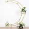 Gold 7.5 feet Metal Floral Display Frame Crescent Moon BACKDROP STAND